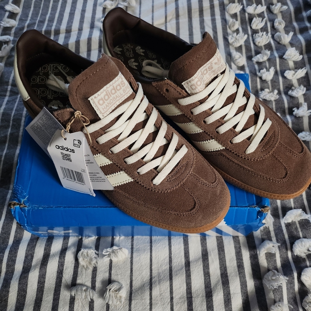adidas Samba Suede Sneakers - Brown & Off-White